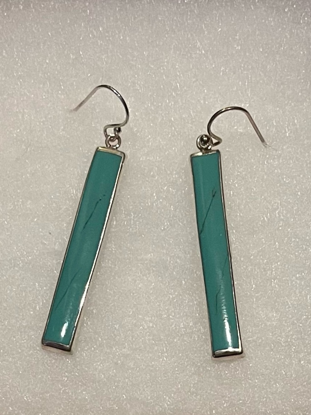 New Sundance Catalog Turquoise and .925 Sterling Silver Drop Earrings